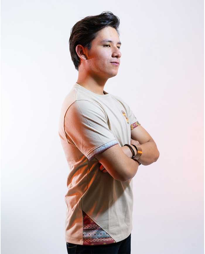 CAMISETA AYA BEIGE HOMBRE