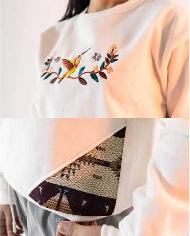 BUZO KINTI CREMA MUJER