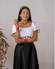 BLUSA KATIK VERDE BORDADO ORLÓN