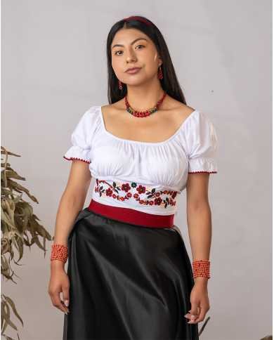 BLUSA KATIK KAWIÑA BORDADO ORLÓN