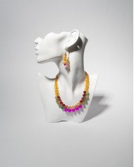 COLLAR Y ARETES KATIK MOSTAZA CRISTALES