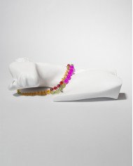 COLLAR Y ARETES KATIK MOSTAZA CRISTALES