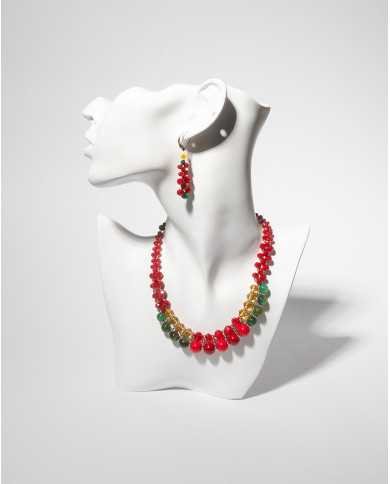 COLLAR Y ARETES KATIK KAWIÑA CRISTALES