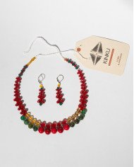 COLLAR Y ARETES KATIK KAWIÑA CRISTALES