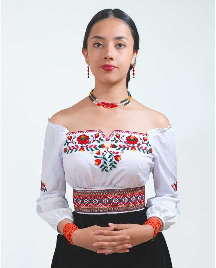 BLUSA YACHAK KAWIÑA BORDADO ORLÓN