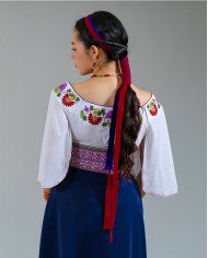 BLUSA KUSHI LILA BORDADO SEDA