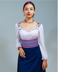 BLUSA WALLPAY FUCSIA BORDADO ORLÓN