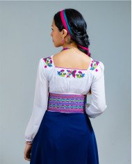 BLUSA WALLPAY FUCSIA BORDADO ORLÓN