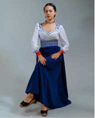 BLUSA WALLPAY AZUL BORDADO ORLÓN