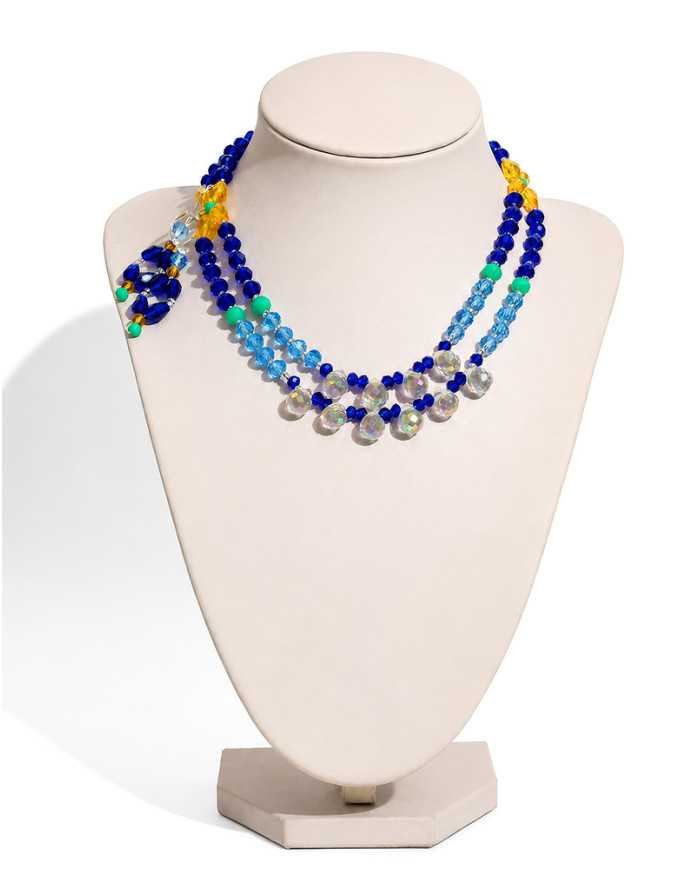 COLLAR WALLPAY AZUL 2 FILAS