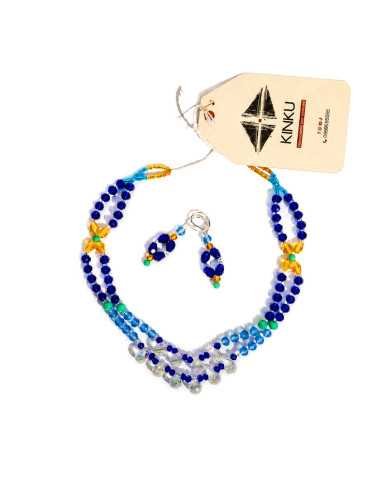 COLLAR WALLPAY AZUL 2 FILAS