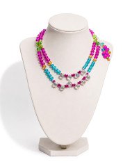 COLLAR WALLPAY FUCSIA 2 FILAS