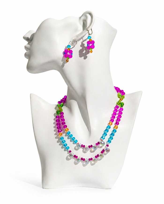 COLLAR WALLPAY FUCSIA 2 FILAS