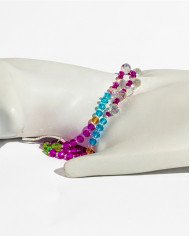 COLLAR WALLPAY FUCSIA 2 FILAS