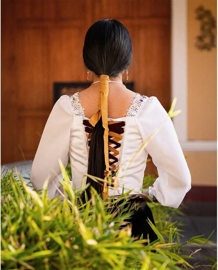 CORSET ÑUSTA DECORADO EN PEDRERIA