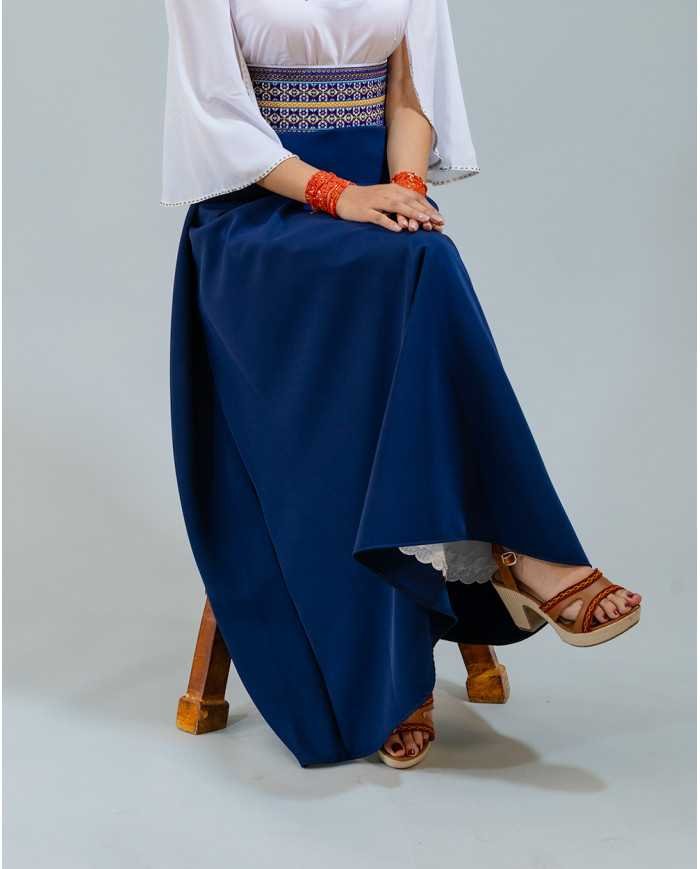 ANACO SEMICAMPANA AZUL REY