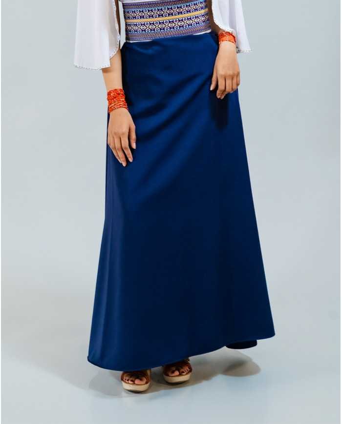 ANACO SEMICAMPANA AZUL REY