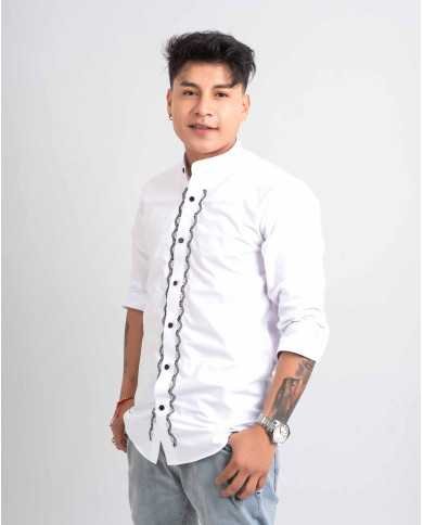 CAMISA YAKUKINKU BORDADO SEDA