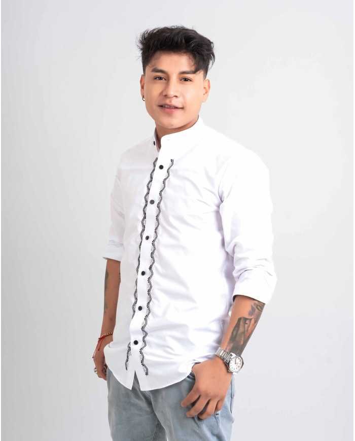 CAMISA YAKUKINKU BORDADO SEDA