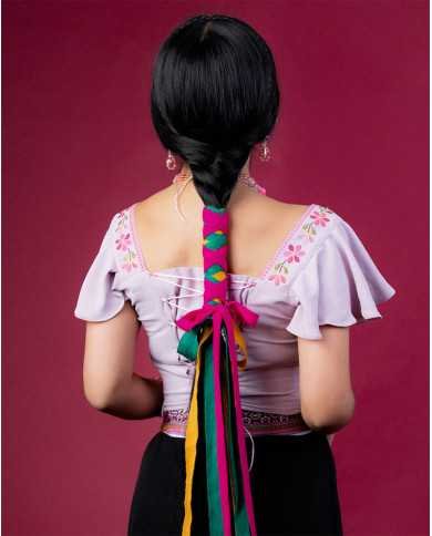 BLUSA KUSHIKUY BORDADO SEDA (S)